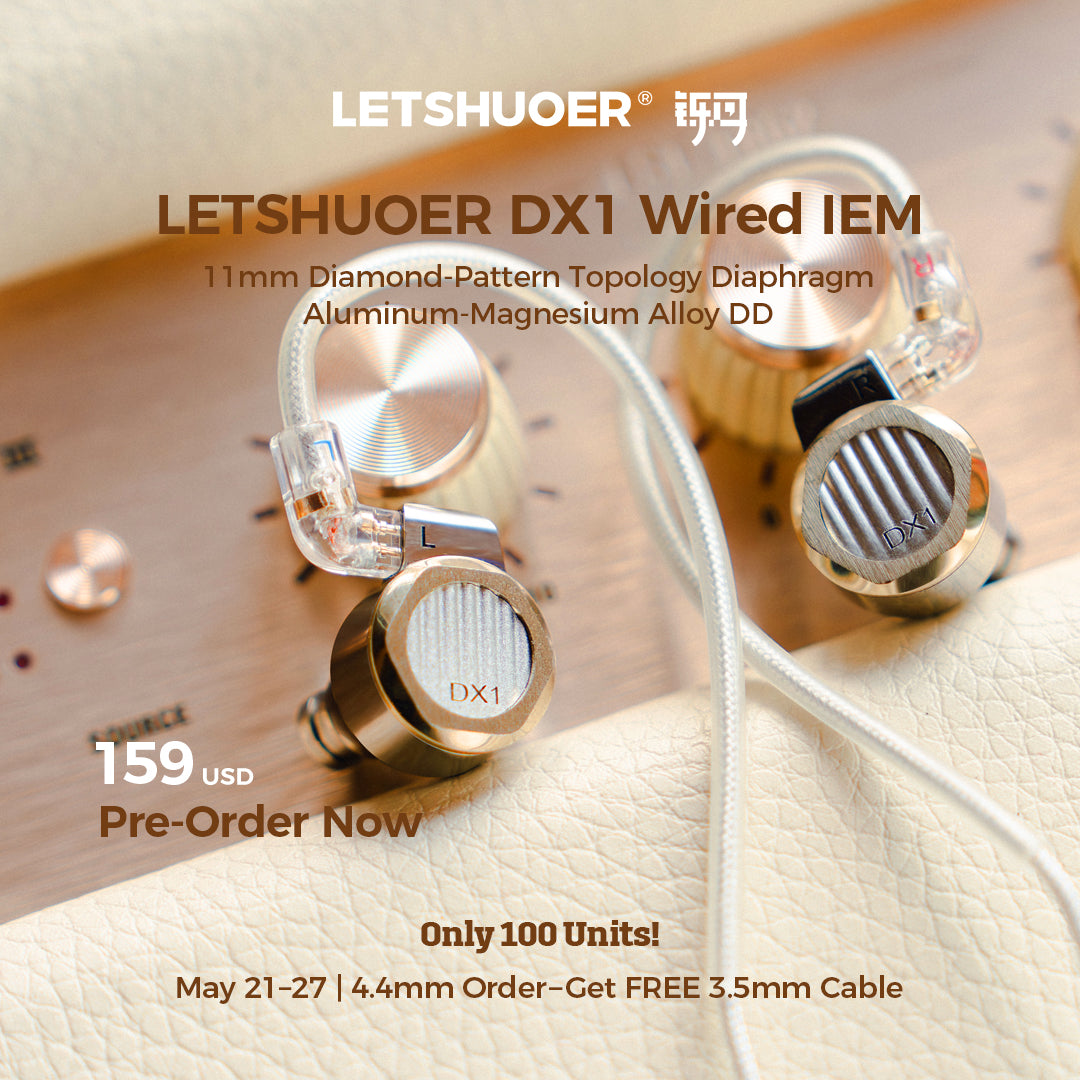 Q4092 LETSHUOER DX1 有線イヤホン LETSHUOER 「DX1」 有線イヤホン,11mmアルミマグネシウム合金製