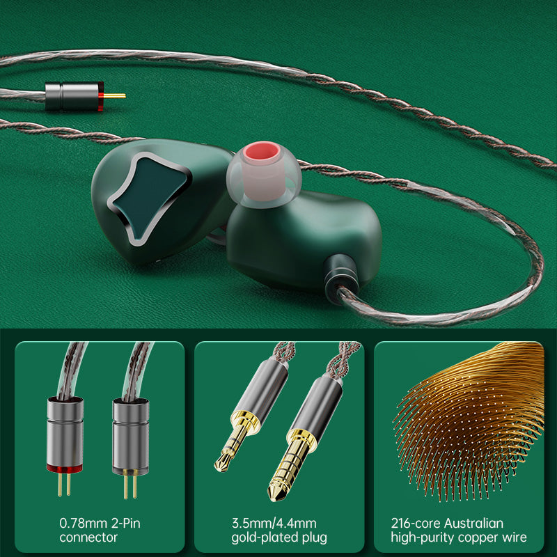 ARTTI R1 Triple dynamic drivers 3DD HiFi Bass Wired IEM