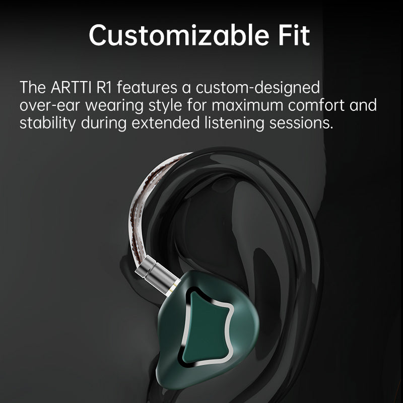 ARTTI R1 Triple dynamic drivers 3DD HiFi Bass Wired IEM