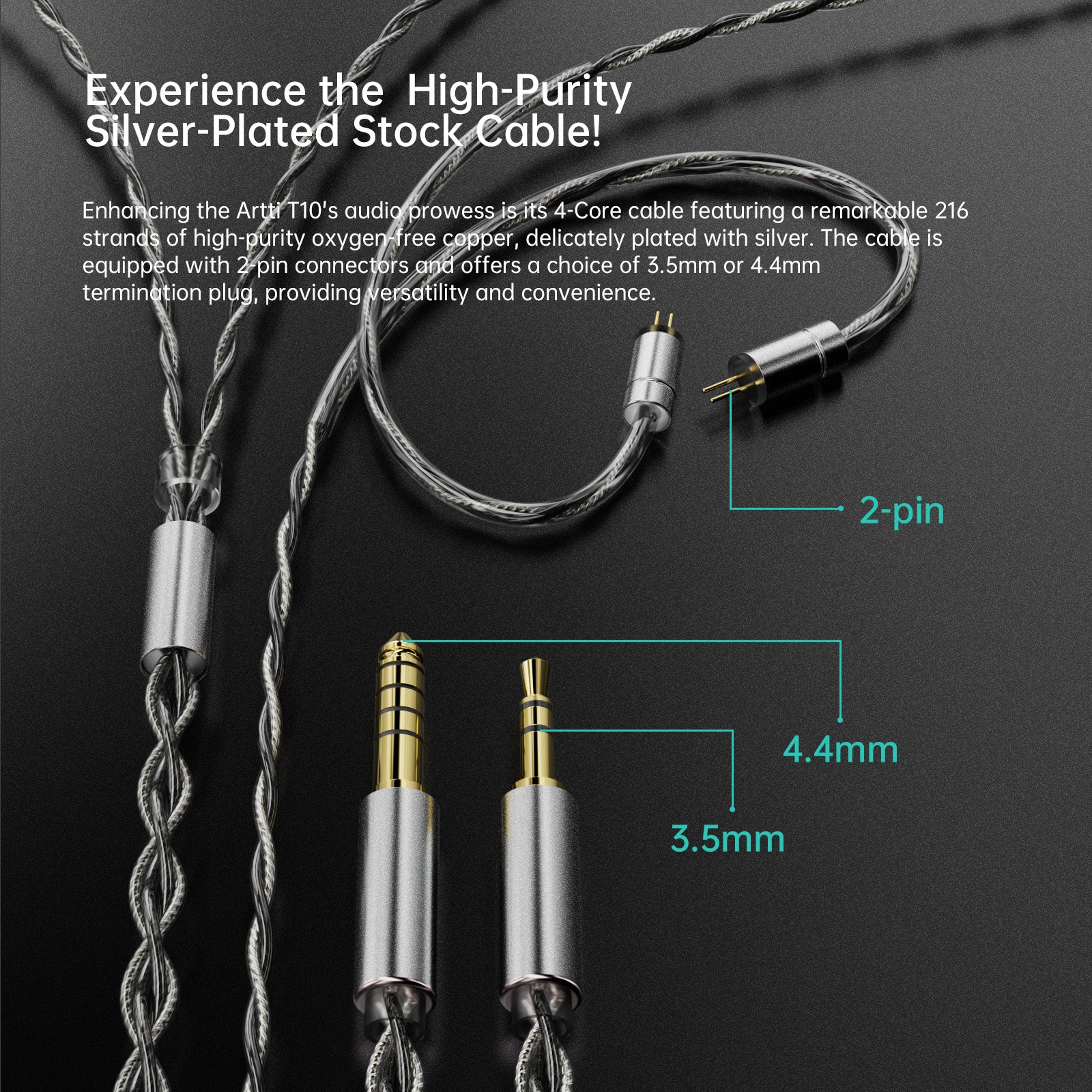 ARTTI T10 14.2mm Precision Planar Driver Wired In-Ear Monitors HIFI Earphones IEM