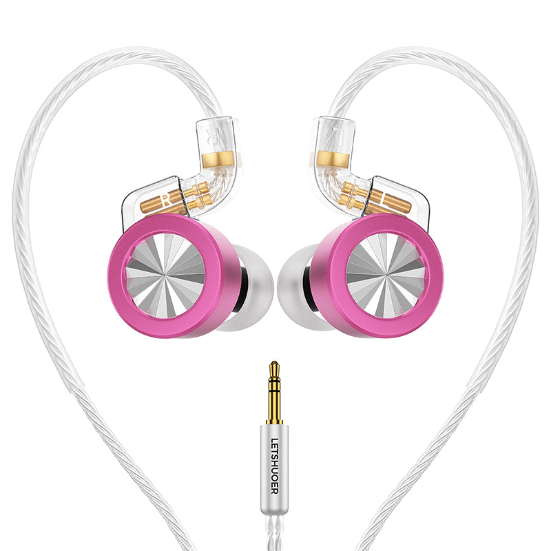 LETSHUOER D02 In-Ear Monitor Hifi IEM Wired Earphones for Type-C / 3.5mm
