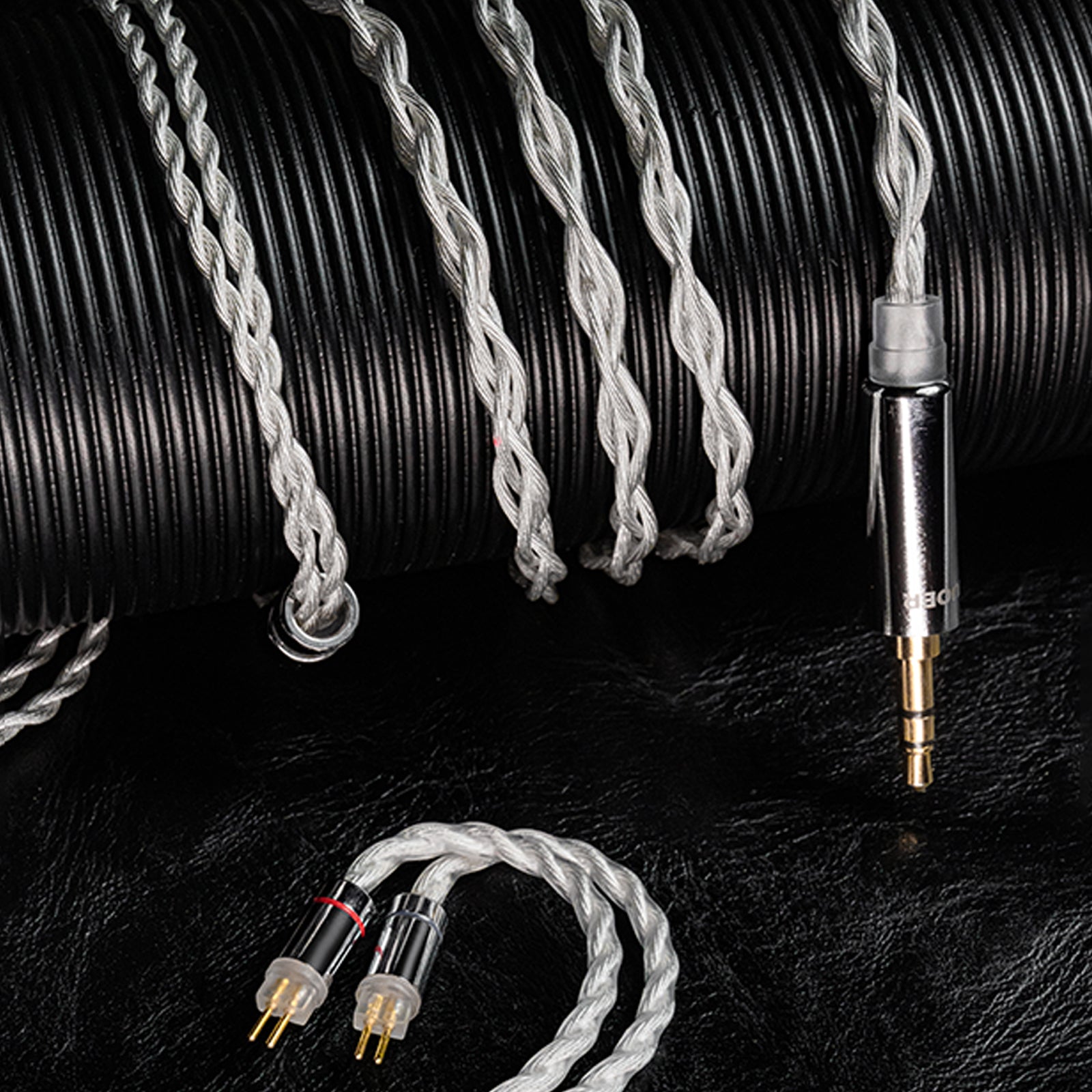LETSHUOER M11 3.5mm single & 4.4mm balance with 2 pin 392-strands silver-plated copper wire